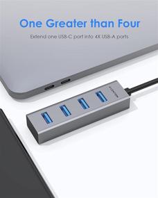 img 3 attached to 🔌 LENTION USB C Hub: 4 USB 3.0 Ports for MacBook Pro, Mac Air, Surface, iPad Pro - Stable Driver, Ultra Slim Adapter (CB-C22s, Space Gray)