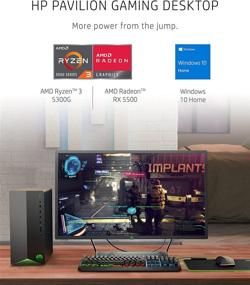 img 3 attached to 💻 HP Pavilion Gaming PC, AMD Ryzen 3 5300G, 8GB RAM, 256GB SSD, Windows 10 Home, Wi-Fi 5 & Bluetooth 4.2, 9 USB Ports, Pre-Built Gaming PC Tower, Mouse and Keyboard (TG01-2010, 2021)