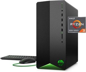 img 4 attached to 💻 HP Pavilion Gaming PC, AMD Ryzen 3 5300G, 8GB RAM, 256GB SSD, Windows 10 Home, Wi-Fi 5 & Bluetooth 4.2, 9 USB Ports, Pre-Built Gaming PC Tower, Mouse and Keyboard (TG01-2010, 2021)