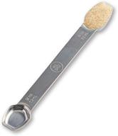 🥄 allspice stainless steel double-sided measuring spoon - 1/2 tsp & 1/4 tsp logo