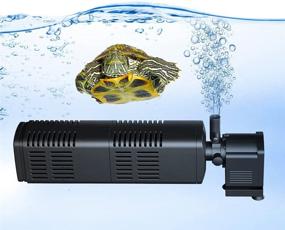 img 3 attached to 🐠 Enhanced SEO: EmmaWu Jeneca IPF-180 Submersible Filter 300 GPH Aquarium Internal Filter | Ideal for Fish and Turtle Tanks, Ponds (Up to 100 Gallons) | Complete Chemical, Physical, and Biological Filtration