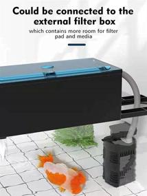 img 1 attached to 🐠 Enhanced SEO: EmmaWu Jeneca IPF-180 Submersible Filter 300 GPH Aquarium Internal Filter | Ideal for Fish and Turtle Tanks, Ponds (Up to 100 Gallons) | Complete Chemical, Physical, and Biological Filtration