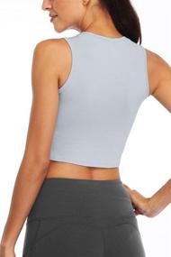 img 3 attached to 👕 Stylish and Slim-Fitting Sanutch Workout Crop Tops for Women – Ideal for Yoga, Dance, and Muscle-toning