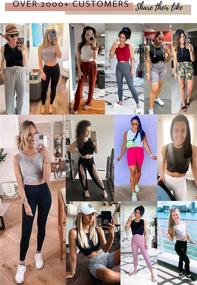 img 2 attached to 👕 Stylish and Slim-Fitting Sanutch Workout Crop Tops for Women – Ideal for Yoga, Dance, and Muscle-toning