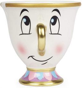 img 3 attached to 🌹 FAB Starpoint Disney Beauty and the Beast Chip Mug with Gold Foil Printing, Multicolor, 8 oz.