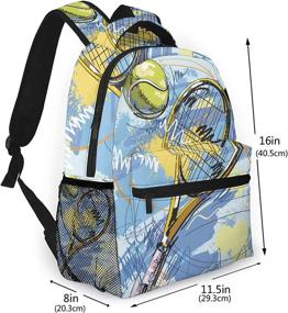 img 3 attached to Backpack Tennis Daypacks Backpacks Shoulder