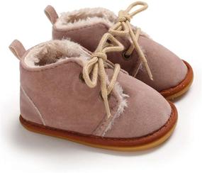 img 1 attached to TAREYKA Booties Newborn Anit Slip Prewalker Boys' Shoes