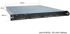 img 3 attached to 📦 TerraMaster U4-111 4-Bay NAS 10GbE Network Storage Server - Enterprise Apollo Quad Core 1.5GHz, Plex Media Server (Diskless)