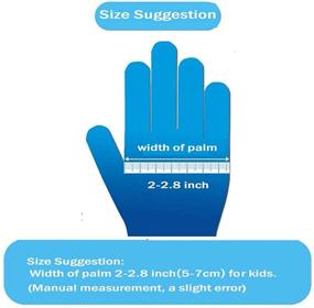 img 1 attached to GANGUOLA Children's Multipurpose Disposable Nitrile Gloves (100PCS- Blue) - Powder Free, Latex Free, Textured Finger Grip - Ideal for Crafting, Painting, Gardening, Cooking, Cleaning - Ages 5-12 Years Students