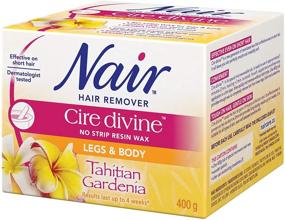 img 1 attached to 🌺 Nair Cire Divine Body Wax Kit - Tahitian Gardenia Scent | Microwaveable | 400g/14oz