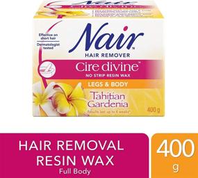 img 3 attached to 🌺 Nair Cire Divine Body Wax Kit - Tahitian Gardenia Scent | Microwaveable | 400g/14oz