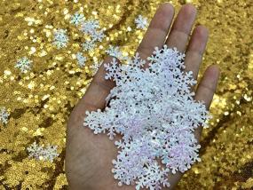 img 1 attached to ❄️ 600-Piece White Snowflake Confetti for Winter Baby Shower, Christmas Party, Winter Onederland 1st Birthday Girl Decor, Winter Wedding, and Birthday Party Table Decorations