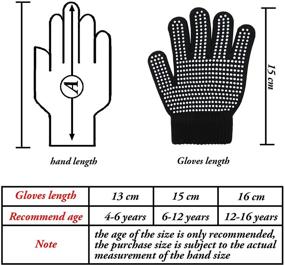 img 3 attached to 🧤 Оставайтесь теплыми и безопасными с помощью перчаток Motarto Anti Skid: стильные зимние аксессуары для девочек в холодную погоду.