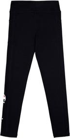 img 2 attached to 👖 Champion Heritage Stretch Leggings Heather: Stylish Girls' Leggings for Comfortable Clothing