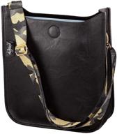 👜 pinafore crossbody shoulder women's handbags & wallets: adjustable, removable, and stylish crossbody bags logo