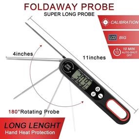 img 2 attached to 🔥 Quick and Accurate: Instant-Read Digital Meat Thermometer for Hassle-Free Cooking