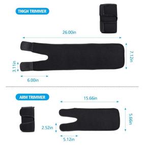 img 3 attached to 💪 GAMTOOCA Arm and Thigh Sport Straps for Women & Men(4 Piece Kit) Improve Body Exercise and Sweat Production for Arms & Legs