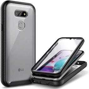 img 4 attached to Rugged Black E-Began Case for LG Premier Pro Plus, XPression Plus 3, Harmony 4 with Full-Body Protection and Built-in Screen Protector
