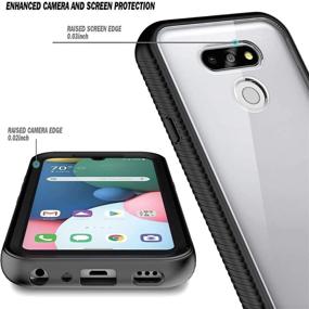 img 2 attached to Rugged Black E-Began Case for LG Premier Pro Plus, XPression Plus 3, Harmony 4 with Full-Body Protection and Built-in Screen Protector