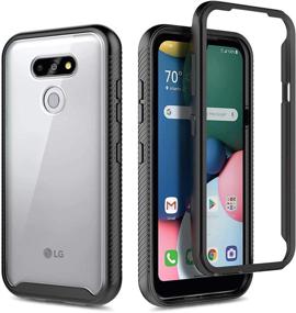 img 3 attached to Rugged Black E-Began Case for LG Premier Pro Plus, XPression Plus 3, Harmony 4 with Full-Body Protection and Built-in Screen Protector