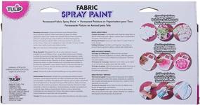 img 3 attached to 🎨 Tulip Permanent Fabric Spray Paint, Neon, Nontoxic, Non-Aerosol - 9-Pack, 1.9 Fl Oz, Vibrant Colors for Textile DIY Projects!