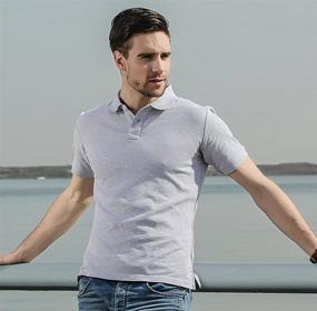 img 3 attached to 👕 Casual Cotton Solid Sleeve Men's Clothing: AMUOUZI Comfort and Style Combined