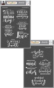 img 4 attached to CrafTreat Inspirational Stencils Painting Canvas