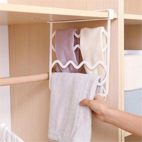 img 2 attached to 🛍️ MoreShow 2 PCS Plastic Shelf Dividers for Efficient Closet and Shelving Organization: Organize Clothes, Books, Towels, Hats, Purses – White Separators