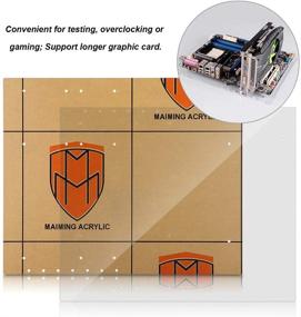 img 2 attached to 🔧 ATX PC Open Frame Test Bench Motherboard Overclocking Case | DIY Mod Chassis for ATX Mothboard | 4mm Transparent Acrylic Frame | Ideal for Testing, Overclocking, or Gaming