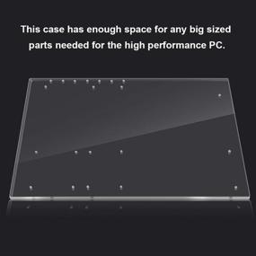 img 3 attached to 🔧 ATX PC Open Frame Test Bench Motherboard Overclocking Case | DIY Mod Chassis for ATX Mothboard | 4mm Transparent Acrylic Frame | Ideal for Testing, Overclocking, or Gaming