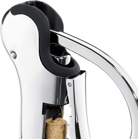 img 2 attached to 🍾 Compact Vertical Corkscrew Wine Opener with Foil Cutter - Stainless Steel Bottle Opener for Effortless Uncorking