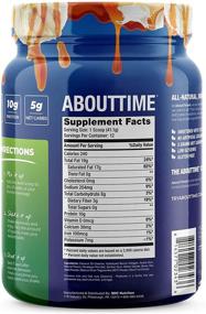 img 3 attached to 🥤 About Time Keto Shake: Boost Energy & Nourish with Bovine Collagen Protein, MCTs - 19g Fat, 10g Protein, 5g Net Carbs - Vanilla Caramel, 1lb Jar