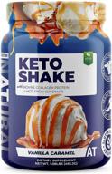 🥤 about time keto shake: boost energy & nourish with bovine collagen protein, mcts - 19g fat, 10g protein, 5g net carbs - vanilla caramel, 1lb jar logo