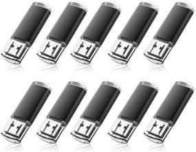 img 4 attached to 📦 Bundle of 20 RAOYI 16GB USB 2.0 Flash Drives in Wholesale, Black - Memory Stick Thumb Drive Pen Drive Bulk Pack