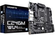 материнская плата сервера gigabyte c246m-wu4 intel c246 micro atx с поддержкой ecc, двумя слотами pcie x16, двумя интерфейсами intel server gigabit ethernet lan, 8 портами sata 3, двумя разъемами m.2 и usb 3.1 type-a. логотип