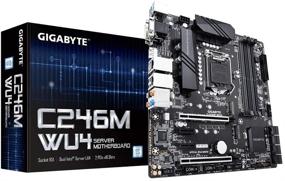 img 4 attached to Материнская плата сервера Gigabyte C246M-WU4 Intel C246 Micro ATX с поддержкой ECC, двумя слотами PCIe x16, двумя интерфейсами Intel Server Gigabit Ethernet LAN, 8 портами SATA 3, двумя разъемами M.2 и USB 3.1 Type-A.