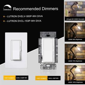 img 1 attached to 💡 CRLight Dimmable Vintage Filament Bulb: Authentic Vintage Design with Dimming Capability