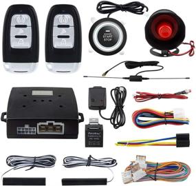 img 4 attached to 🚗 EASYGUARD EC003-NS Car Alarm and Engine Start System with Proximity Entry, Push Start Button, Remote Start, and Shock Alarm - DC12V