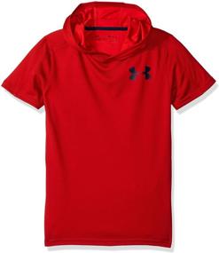 img 3 attached to 👕 Парни технологическая текстурированная худи с коротким рукавом от Under Armour