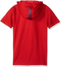 img 2 attached to 👕 Парни технологическая текстурированная худи с коротким рукавом от Under Armour