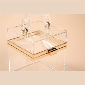 img 1 attached to Evening Fashion Shoulder Women's Handbags, Wallets, and Totes - Transparent Acrylic Collection