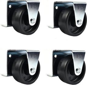 img 4 attached to 🛏️ Combo Solutions Caster Wheels: Durable Steel Zinc Frames for Trundle Beds (Pack of 4)