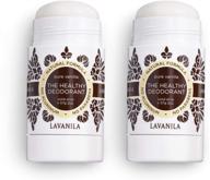 🌿 lavanila - the healthy deodorant 2 pack: aluminum-free, vegan, clean, and natural - pure vanilla set (2 oz deodorants) logo