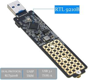 img 2 attached to RIITOP M.2 to USB Adapter: NVMe (PCI-e) M Key SSD & (B+M Key SATA Based) NGFF SSD Reader Card - USB 3.0 Compatible