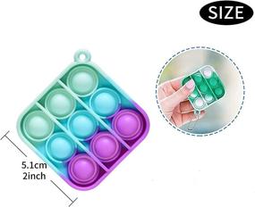 img 3 attached to Xesakesi 16-Piece Keychain Set: Silicone Stress Relief Accessories for Anxiety Reduction