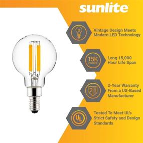 img 2 attached to SUNLITE Filament Equivalent Dimmable Candelabra