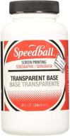 🖌️ speedball 8-ounce transparent base for fabric/acrylic (4552) logo