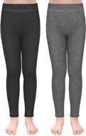 toddor winter velvet leggings: superior stretch for girls' clothing and style logo