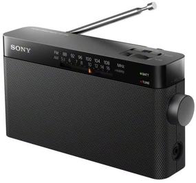 img 2 attached to 📻 Sony ICF-306 Portable AM/FM Radio - Black: Compact and Powerful Listening Experience