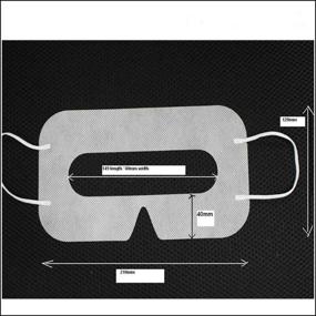 img 2 attached to 100-Pack White Disposable VR Face Covers - Sanitary VR Cover Pads for HTC Vive, PS VR, Gear VR, and Oculus Rift